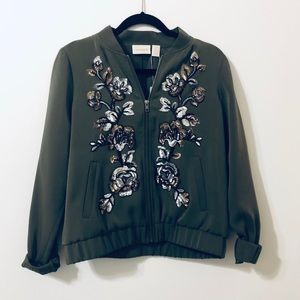 NWT Chico’s Bomber Jacket